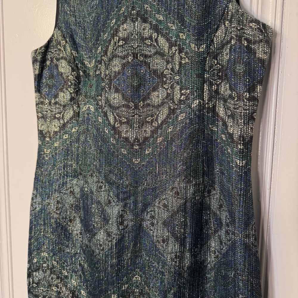 Antonio Melani metallic shift dress Cowl neckline Size 10 Party Event Evening‎ - Picture 6 of 14